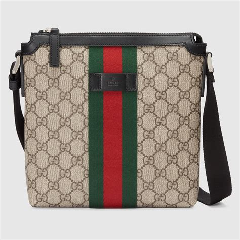 gucci flat messenger|Gucci GG Supreme Messenger Bag .